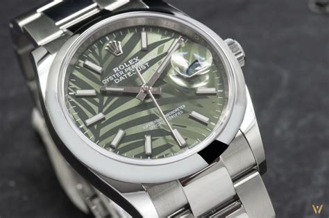 Montre Rolex Datejust Cadran Palmier Vert Avis Prix Photos Live