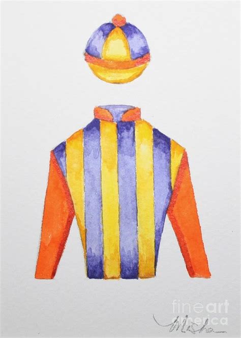 Jockey Silk Study 5 Painting By Misha Ambrosia Fine Art America