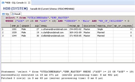 Complete SAP HANA SQL Script Tutorial 2 9 SQL WHERE