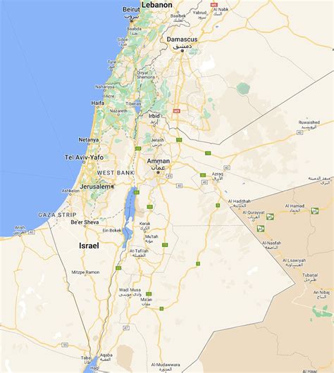 Tourist Map Of Israel