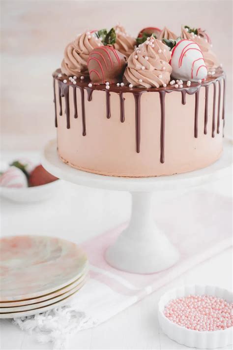 Chocolate Covered Strawberries Cake The Cake Chica