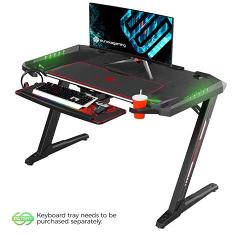 Eureka Ergonomic General Series Z2 51'' E-sports Gaming Desk with RGB ...