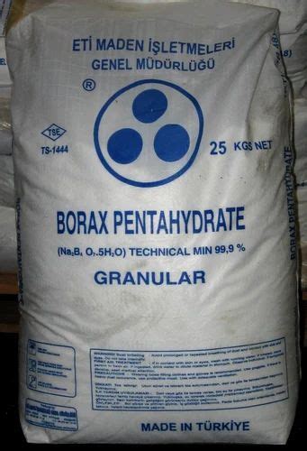 White Powder Borax Hdpe Bag Packaging Size 25 Kg At Best Price In Erode