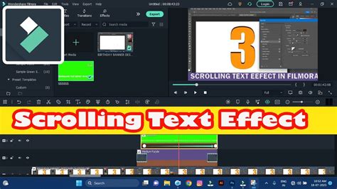 Scrolling Text Effect In Filmora YouTube I How To Add Scrolling Text