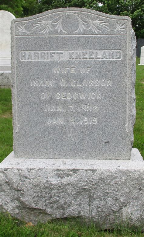 Harriet Hattie Kneeland Closson 1832 1919 Mémorial Find a Grave