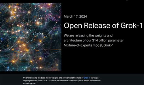 马斯克ai公司发布大模型grok 1权重与架构 对openai发动最新攻势腾讯新闻