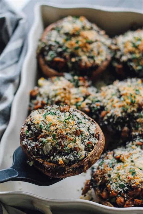 Wild Rice Stuffing Portobellos Destination Delish