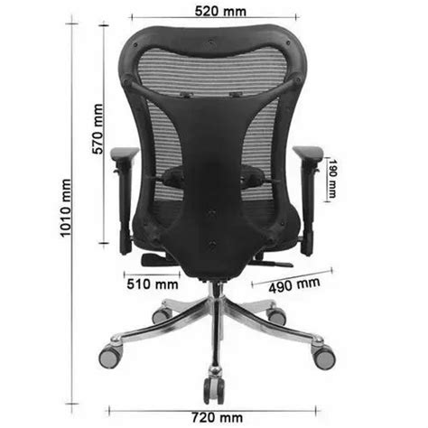 Fabric Optima Medium Back Office Chair Adjustable Arm Black At Rs