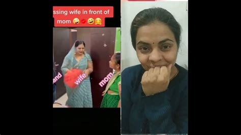 मम्मी के सामने बीवी को Kiss🥰 पड़ा भारी🤣🤣 Trending Shorts Youtube