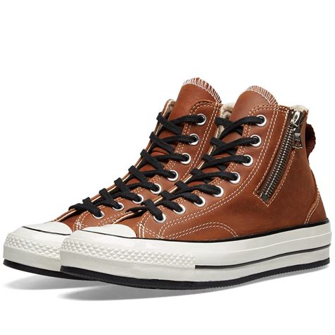 Converse Chuck Taylor 1970s Riri Zip Brown Leather End Es