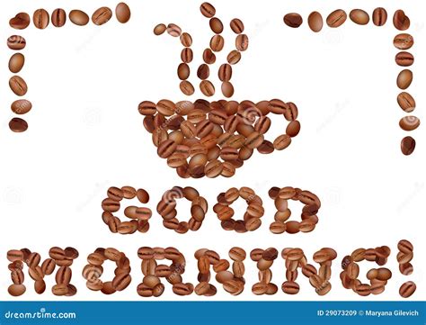 Good Morning Watercolor Splash Paint Letters Cartoon Vector