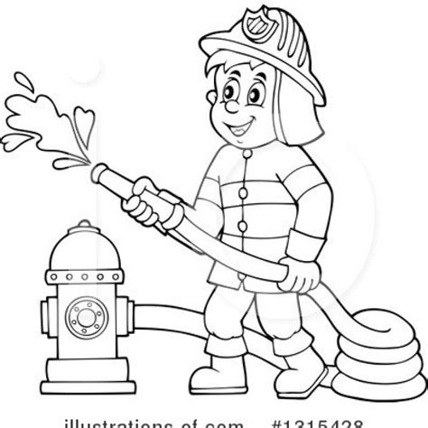 Fireman Hat Clipart Black And White