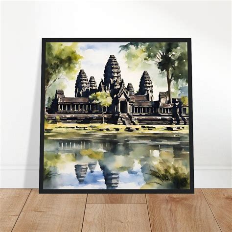 Angkor Wat Art, Angkor Wat Painting, Angkor Wat Watercolor Art ...