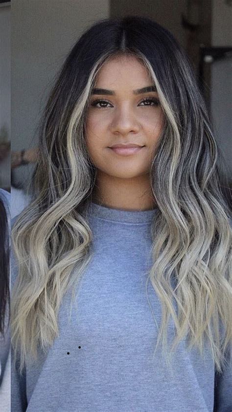 Pin By Brooke Wimberley On Hair Black Hair Balayage Ombre Hair Blonde Ash Blonde Hair Balayage