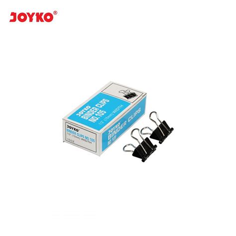 Jual Binder Clip Joyko No 105 Ukuran 15 Mm Isi 12 Pcs Penjepit Kertas