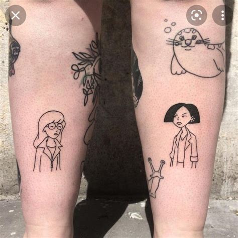 Daria And Jane Tattoo Tattoo On Tatuagem Tatoo