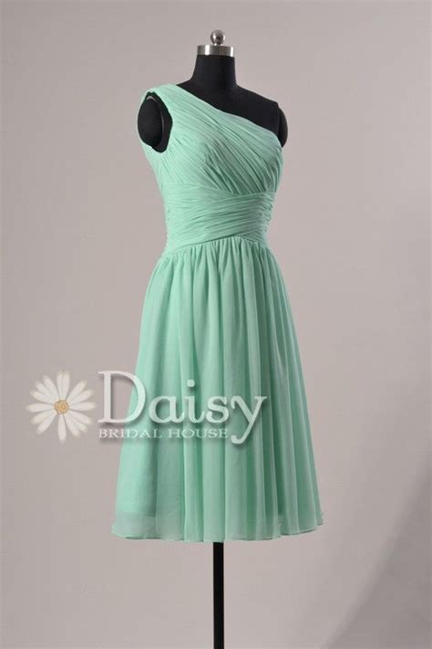 Mint Bridesmaid Dresses Mint Bridesmaid Dress 2013 One Shoulder Short