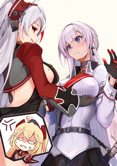 Prinz Eugen Admiral Hipper And Mainz Azur Lane Drawn By Marshall K