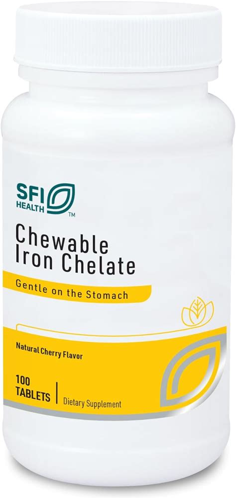 Amazon Prothera Chewable Iron Chelate 100 Tablets With Pill Box By