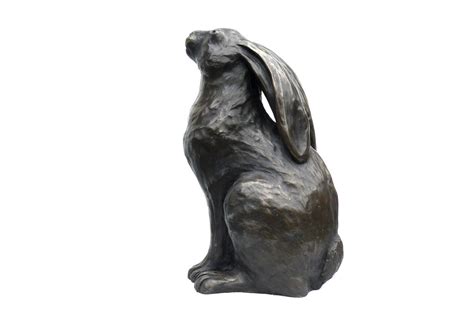 Moon Gazing Hare Sculpture - Peter Close Sculpture