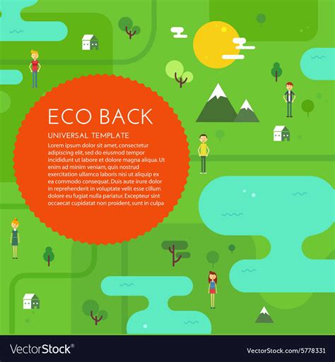 Green Eco Background Royalty Free Vector Image