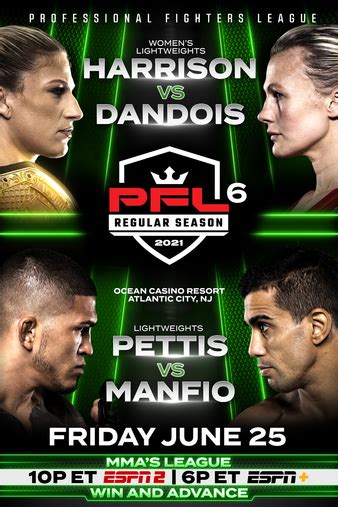 pfl   regular season mma event tapology