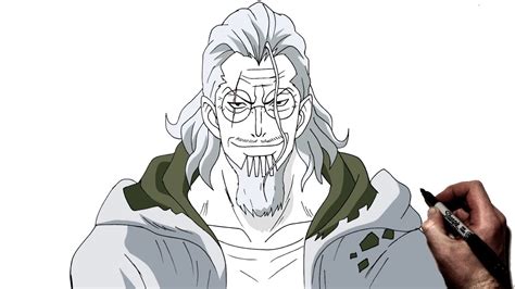 How To Draw Silvers Rayleigh Step By Step One Piece Youtube