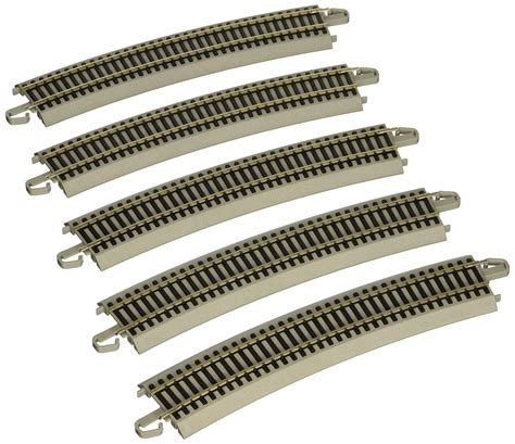 Bachmann HO Scale Nickel Silver Gray Roadbed EZ Track 28in Radius Curve