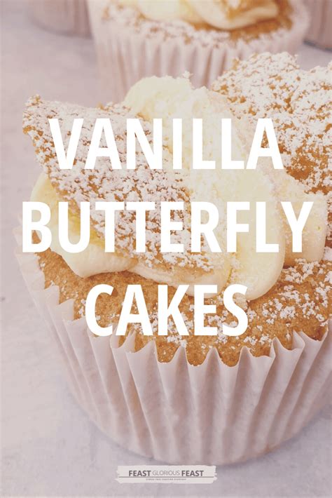 Vanilla Butterfly Fairy Cakes Feast Glorious Feast