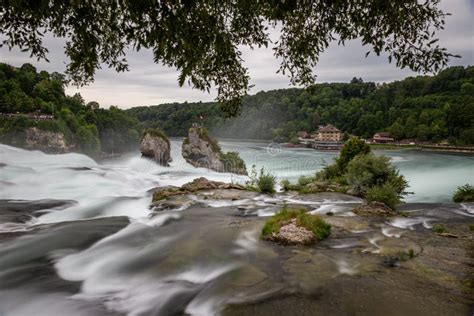 Rhine Falls Waterfall Neuhausen Switzerland View To Schl Ssli W Rth