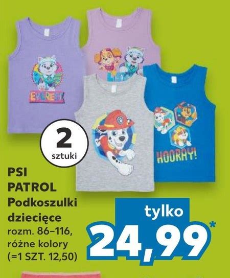 Podkoszulek dziecięcy Psi Patrol promocja Kaufland Ding pl