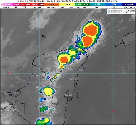 Clima Ingresa el frente frío en Yucatán generará lluvias y efecto de