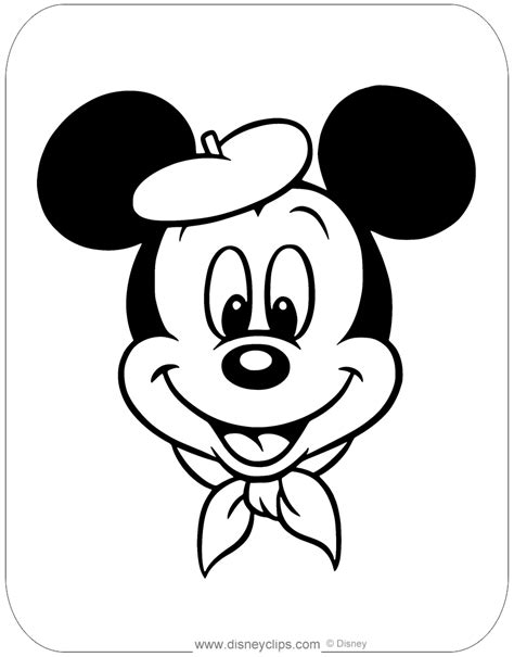 Minnie Mouse Head Coloring Page