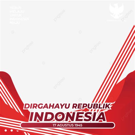 Twibbon Hut Ri 78 Indonesia Independence Day 2023 Vector Illustration Twibbon Hut Ri 78 Frame