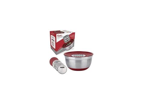 Tigela Ralador Inox German Bowl 3 Em 1 Euro Home Cortador O Melhor