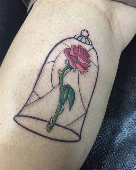 beauty   beast flower tattoo bronctattooauscom