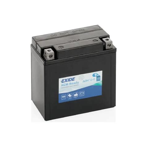 EXIDE AGM 12 9 AGM 12V 9 Ah 120 A BATTERIE MOTO Battery Shop