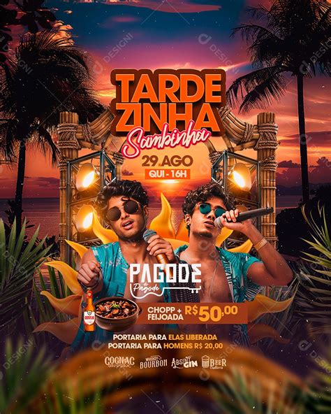 Flyer Tardezinha Sambinha Pagode Do Pagode Social Media Psd Edit Vel