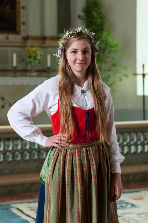 Swedish Midsummer Samantha In Her Traditional Dress At Th Flickr