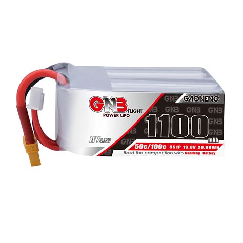 Gaoneng GNB 22 2V 1100mAh 50C 6S Lipo Battery With XT60 XT30 Plug For