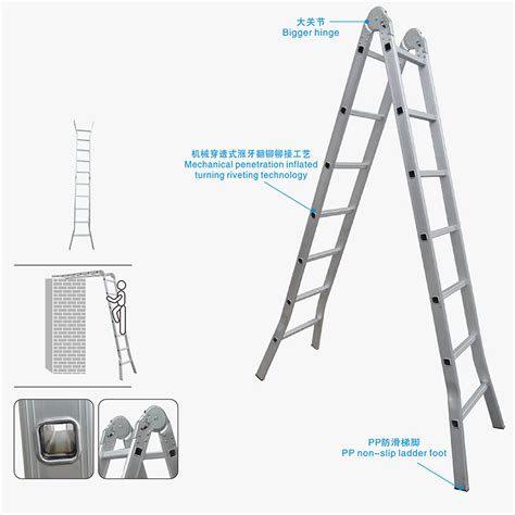 Aluminum Joint Folding Step Ladders B Multi Purpose Ladders Aluminum