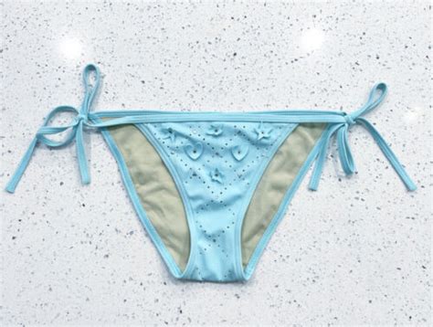 Victorias Secret Cute Baby Blue Bikini Bottom XS Gem