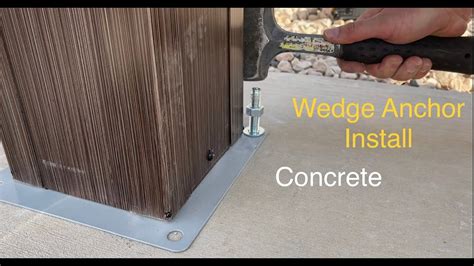 Wedge Anchor Into Concrete DIY How To Bolt Down A Gazebo Shed Or