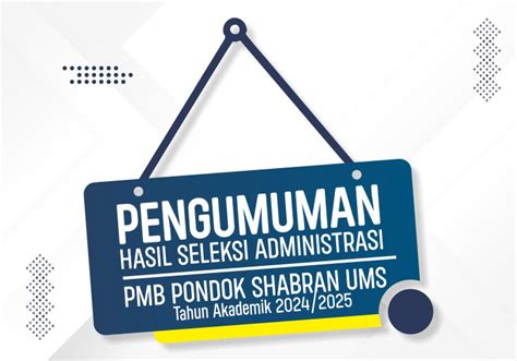 Pengumuman Hasil Seleksi Administrasi Calon Mahasantri Pondok Hajjah