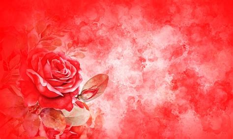 Premium Photo | Red roses on a red background