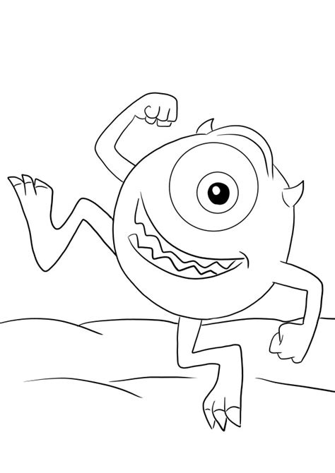 Dibujos Para Colorear De Monstruos SA Monsters Inc Para Imprimir Y