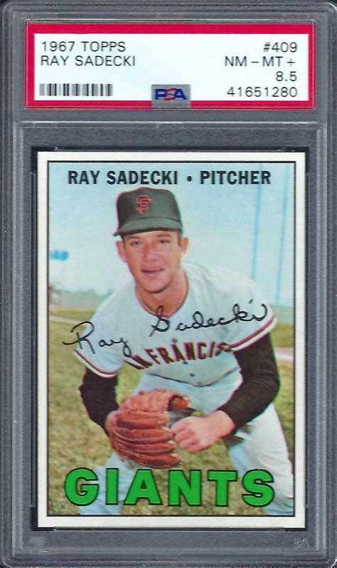 Topps Ray Sadecki S F Giants Sharp Centered Lower Pop Psa