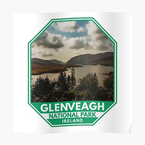 "Glenveagh National Park Ireland Emblem" Poster for Sale by ...