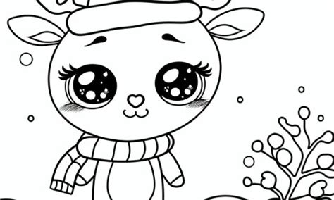 Coloriage De No L Kawaii Avec Un Sapin T L Charger Ou Imprimer