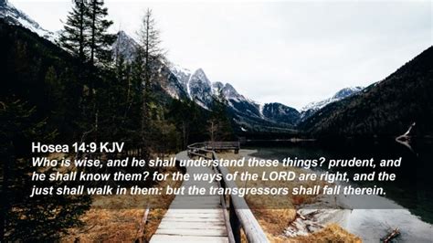 Hosea 149 Kjv Desktop Wallpaper Who Is Wise And He Shall Understand